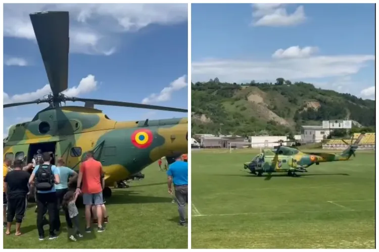 De 1 iunie îi poți arăta copilului tău de aproape un elicopter militar adevărat. Unde va ateriza aparatul VIDEO