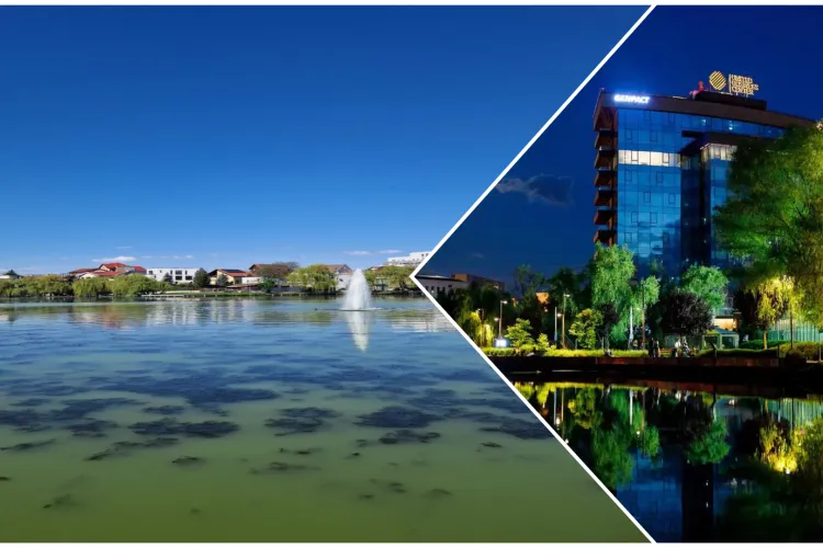 Clujul se reconectează cu natura: Lacul Gheorgheni, de nerecunoscut după o perioadă lungă de neglijare FOTO