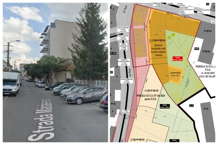 Bloc cu 7 etaje în centrul Clujului pe Paris. Nu facem parcări în centru că nu e loc, dar ÎNCĂ vrem să ridicăm clădiri uriașe FOTO