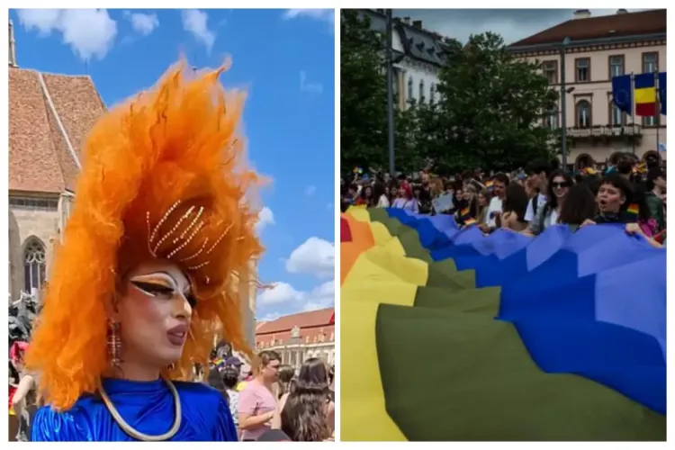 VIDEO. A început Cluj Pride! Organizatorii așteaptă mii de oameni la marș. În paralel este organizat Mitingul Pentru Familie