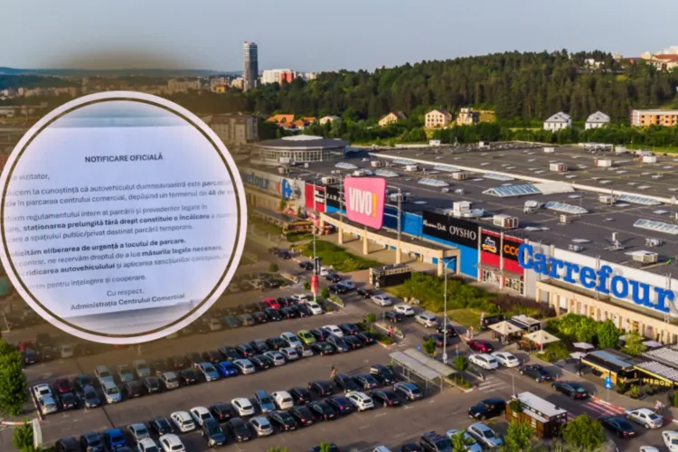 Atenție, se ridică mașinile în parcarea VIVO Cluj! Dacă v-ați lăsat bolizii acolo, aveți grijă: Ridicați-le voi, dacă nu vreți să vi le ridice ei!