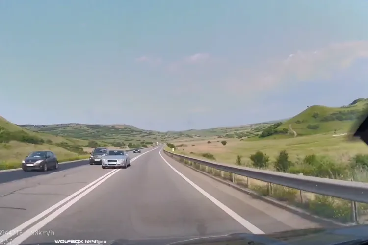 VIDEO Inconștiență pe centura Vâlcele–Apahida: Depășire periculoasă pe linie dublă continuă, surprinsă de o cameră de bord: „Azi a scăpat, mâine...”