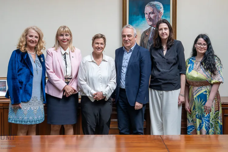 OMS vine la UMF Cluj! Delegația oficială laudă excelența și vrea parteneriate pentru medici cât mai bine pregătiți și mai empatici