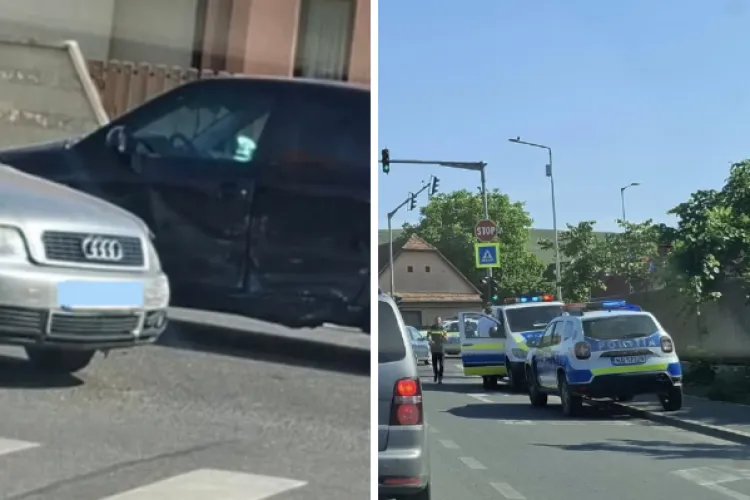 Cum s-a produs accidentul cu două mașini din Florești! Traficul rutier este îngreunat. Un șofer a avut nevoie de îngrijiri medicale 