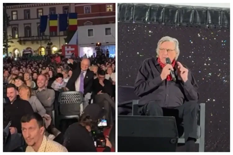 Florin Piersic, dialog savuros cu Boc, despre Oana Boc. Au făcut sute de clujeni să izbucnească spontan în râs: „Știu că mă iubește/ Să-i fie rușine” VIDEO