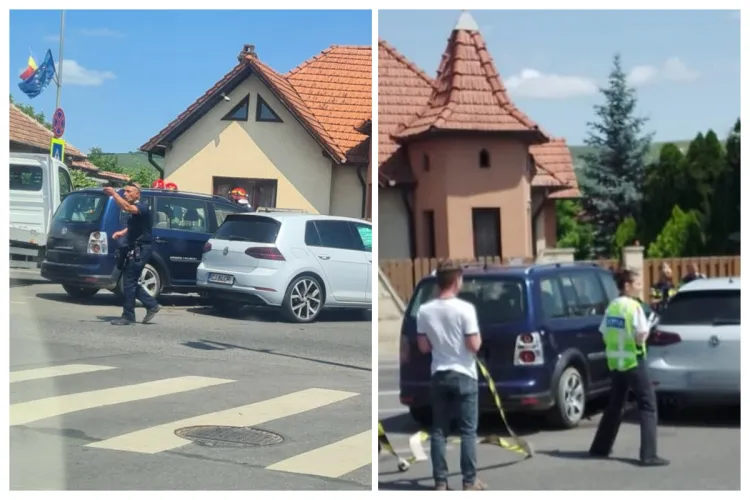Cluj- Accident grav în Florești: O femeie cu doi copii mici, de 2 și 5 ani, au fost transportați de urgență la spital FOTO
