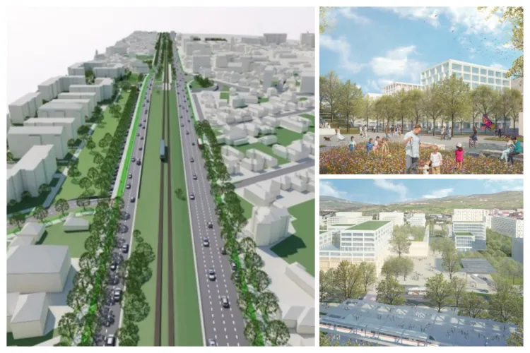 Bulevard cu 4 benzi în Cluj, de la IRA până la podul Oașului-Răsăritului. „Bulevardul mall-urilor”, proiect de peste 1 miliard,  pe masa consilierilor FOTO