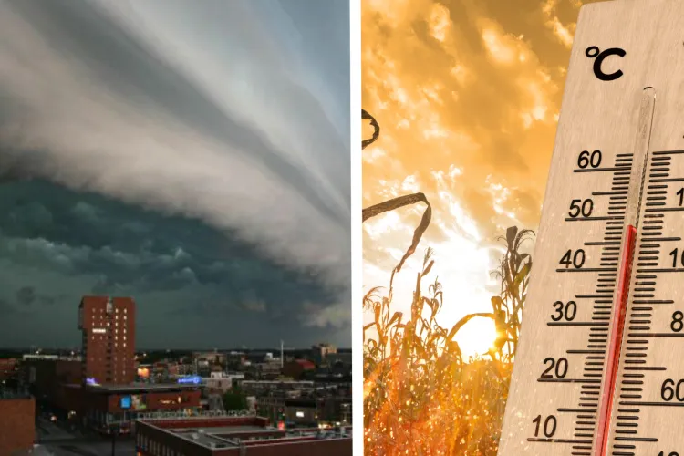 Se rup cerurile peste Cluj, după ore toride! Cod galben de furtuni, vijelii și grindină peste orașul topit de căldură