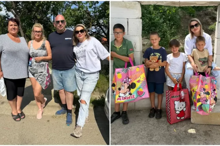 O clujeancă cu suflet mare le-a făcut o mare bucurie copiilor din Mociu. Peste 100 de sacoșe cu cadouri: „Voi sunteți magia acestei veri”
