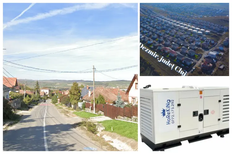 URGENȚĂ maximă în Dezmir din cauza crizei de apă: Primăria Apahida închiriază un grup electrogen uriaș pentru pompele de apă