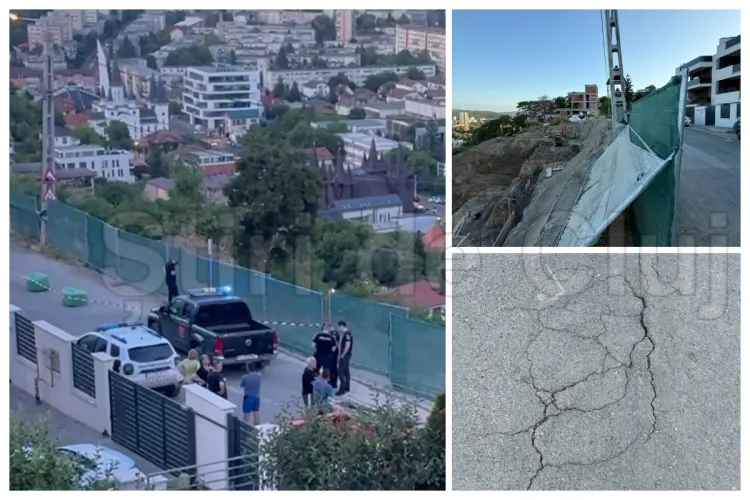 URGENȚĂ pe Uliului, în Cluj! ISU și Poliția Locală, la fața locului, după ce strada o ia din nou la vale. Locanicii, îngroziți: „Ne fuge strada