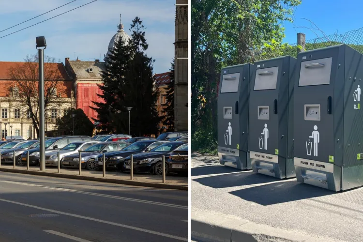 După garaje, vin și locurile de parcare? Clujenii de pe strada Pârâng sunt revoltați: „Vor să ne pună pubele pe locurile de parcare câștigate cu greu!”