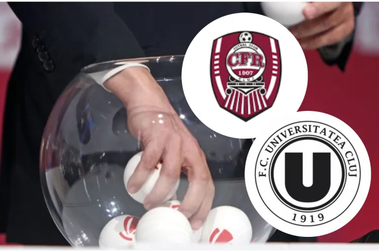 Zi importantă pentru CFR Cluj și Universitatea Cluj! La ce oră are loc tragerea la sorți a țintarului Superligii la fotbal