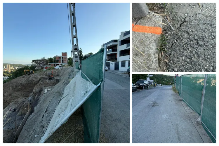 Măsuri de urgență pe strada Uliului din Cluj, după ce o ia din nou la vale: Se va circula pe o singură bandă, iar vehiculele de mare tonaj nu mai au voie