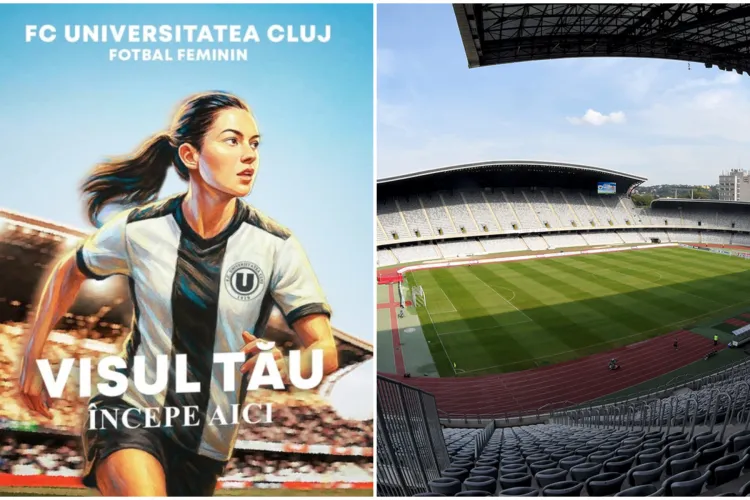 Se naște o nouă rivalitate în fotbalul clujean! Universitatea Cluj și-a făcut echipă de fotbal feminin, ambițiile sunt uriașe 