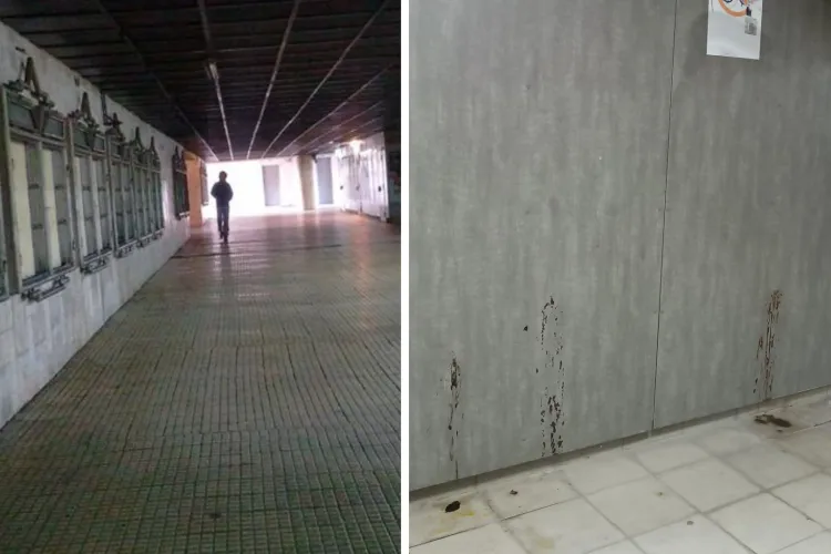 Mizerie de nedescris și miros insuportabil în Piața Gării din Cluj: Oamenii nu pot nici măcar să stea pe bănci în stațiile de transport public