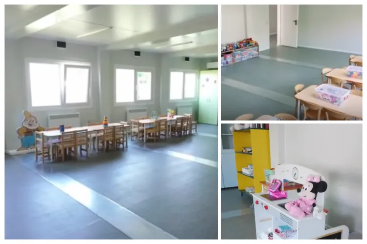 Dintr-un apartament cu condiții improprii, într-o clădire modernă modulară: Copiii din Apahida din patru grupe se mută în „casă nouă” VIDEO