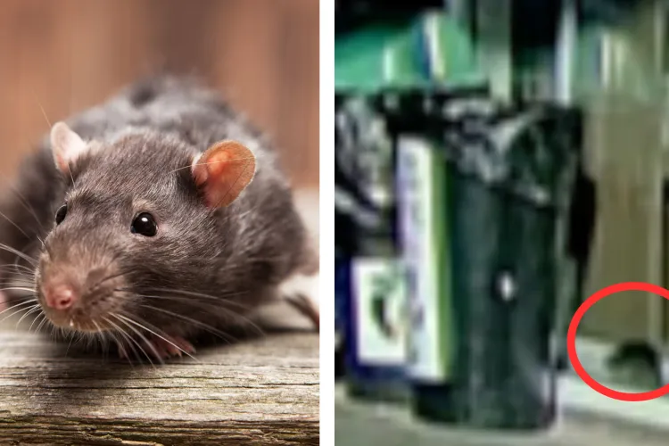 Șobolan filmat plimbându-se liniștit ziua într-o benzinărie din Cluj! Un client a fost șocat: „Nu cred că ar trebui să se întâmple astfel de lucruri” VIDEO