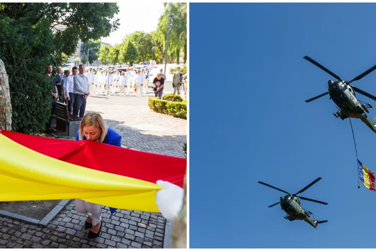 Tricolorul românesc, sărbătorit cu emoție în Cluj: 177 de ani de identitate, curaj și unitate sub Drapelul Național. Mesajul premierului României FOTO