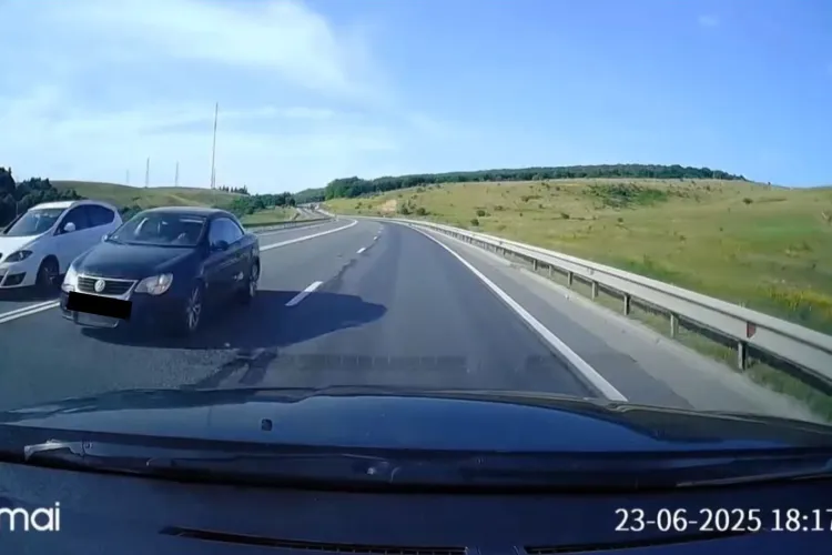 Inconștiență gravă în Cluj! A circulat cu viteză pe contrasens pe Centura Vâlcele-Apahida: „Se mai întâmplă să ne grăbim, dar grăbește-te încet” VIDEO