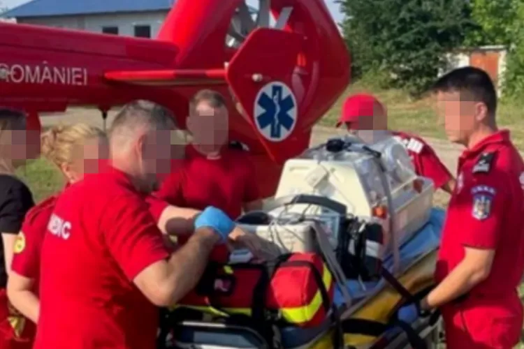 Bebeluș adus de urgență la Cluj cu elicopterul SMURD: Are convulsii severe și a fost transferat pentru un tratament viral la Spitalul de Copii din Cluj