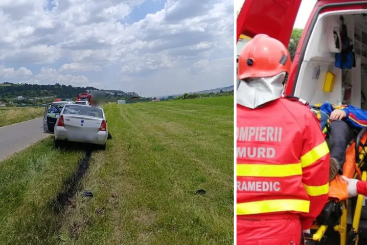 Cum s-a produs accidentul șocant de pe centura Florești-Cluj! Un șofer a ratat curba și s-a izbit de un cap de pod 
