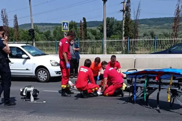 Cum s-a produs accidentul de la Metro, în Cluj, unde un tânăr a fost lovit pe trecerea de pietoni. Medicii au intervenit de urgență 