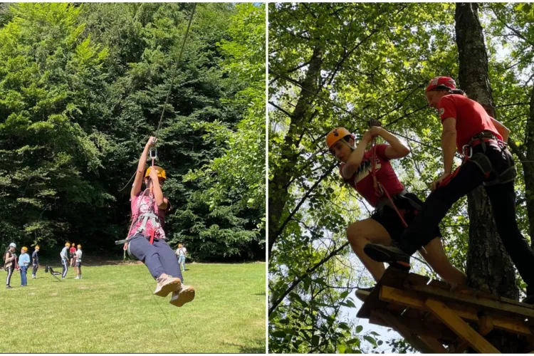 Peste 50 de copii cu deficiențe de vedere au făcut cățărări pe munte cu ajutorul Salvamont Cluj. „Un zâmbet în plus pe fețele lor”