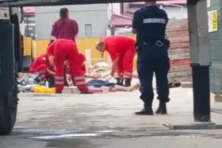 Clujean electrocutat pe un șantier din Cluj-Napoca. A fost transportat de urgență la spital