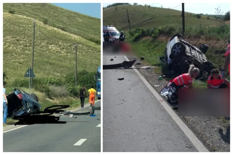 Tragedie cumplită! A murit și clujeanca rănită în accidentul grav de astăzi din Apahida. Șoferul a fost declarat mort la fața locului VIDEO