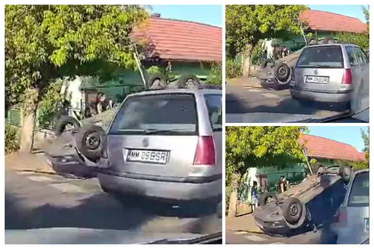 VIDEO Accident pe Gheorghe Doja, în Andrei Mureșanu, în Cluj: Un tânăr de 20 de ani și un bărbat de 53 de ani au fost transportați de urgență la spital 