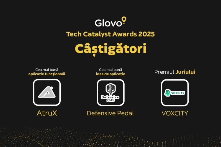 Tech Catalyst și-a desemnat câștigătorii: Soluții digitale pentru transportul de marfă, ciclism în siguranță și vot local securizat