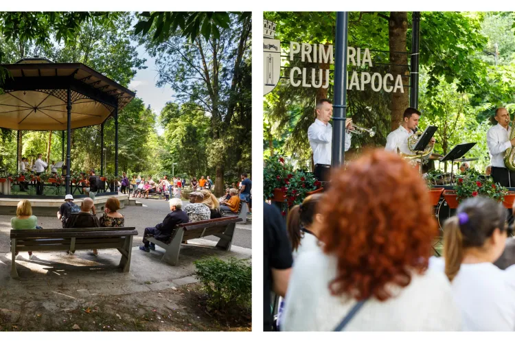 Muzică, relaxare și tradiție în inima Clujului: Concertele de fanfară revin în Parcul Central „Simion Bărnuțiu”, în fiecare duminică!