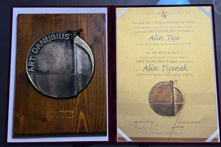 Alin Tișe a fost premiat la un prestigios târg de carte: „Un moment important al vieții mele «scriitoricești»”