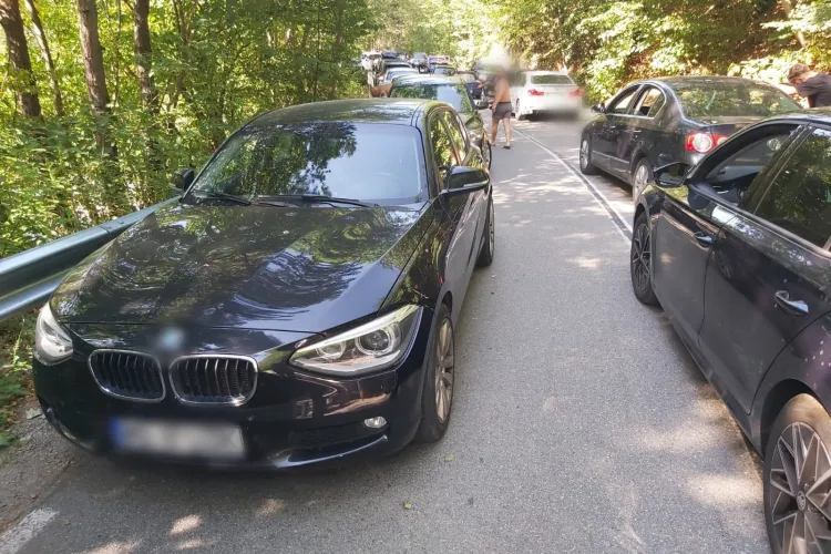 Acțiune amplă a Poliției Cluj împotriva celor care blochează drumul spre Tarnița. Peste 100 de șoferi amendați FOTO 