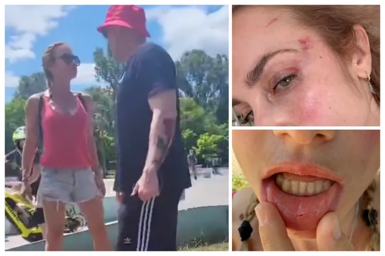 Mămica agresată în parcul Rozelor din Cluj a depus plângere la poliție pentru lovire/Clujeanul ar fi lovit-o de față cu fetița ei ce plângea speriată VIDEO