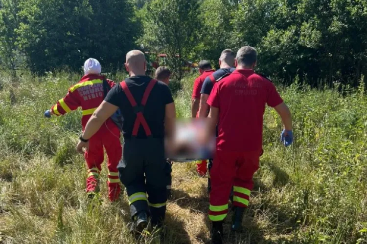 Situație critică la Cluj! Elicopterul SMURD a intervenit pentru salvarea bărbatului intoxicat cu monoxid de carbon VIDEO