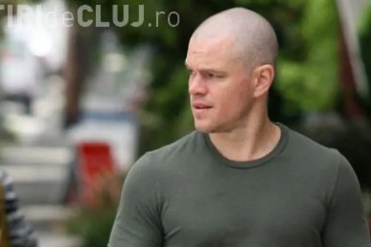 Vezi cum arata Matt Damon ras in cap FOTO si VIDEO