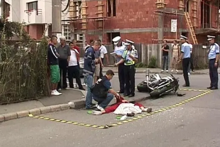 Un motociclist a murit intr-un accident pe strada Septimiu Albini. Avea 150 de km/h VIDEO - IMAGINI SOCANTE