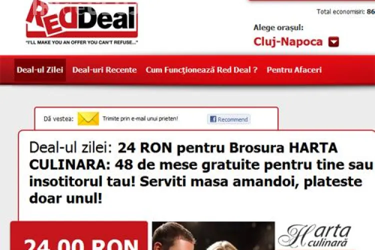 Platesti 24 de lei si primesti 48 de mese gratuite in oras! (P)