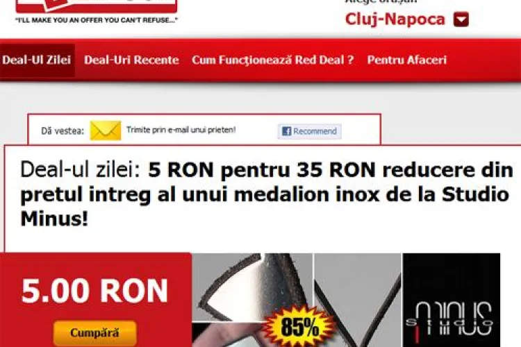 Platiti 5 lei si obtineti o reducere de 35 de lei pentru un medalion din inox de la Studio Minus (P)