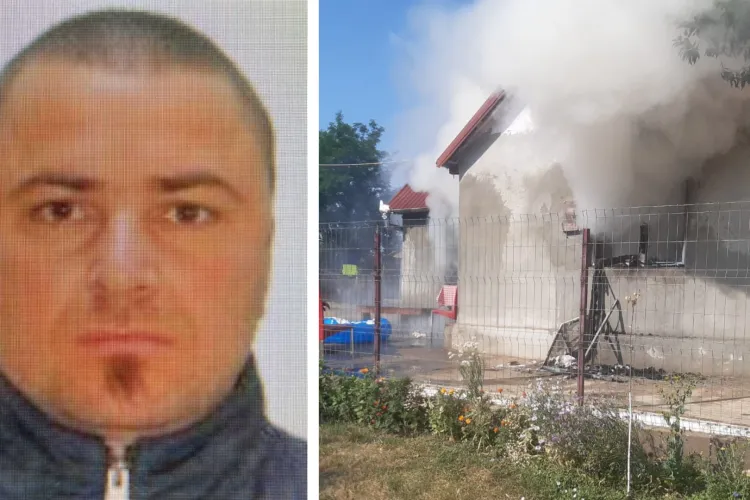 Căutat de poliție în toată țara, dacă îl vedeți sunați la 112! Bărbat suspectat că a dat foc unei case în care a murit o tânără de 23 de ani