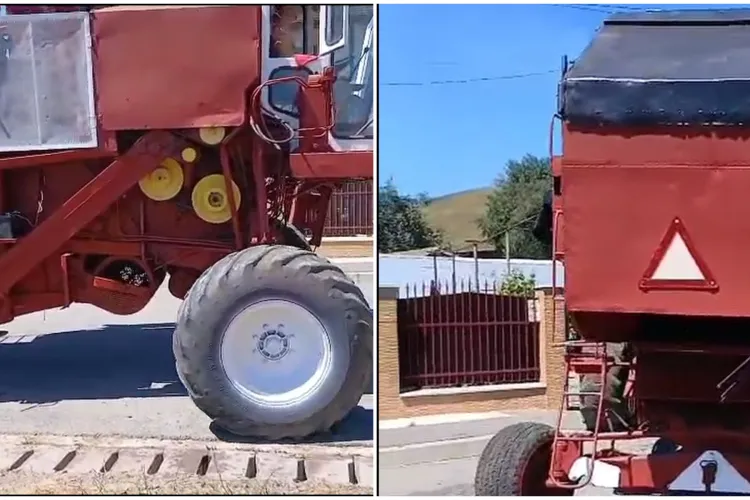 O bucată din istorie face ravagii în 2025: O combină de pantă de pe vremea comunismului funcționează impecabil și arată ca scoasă din fabrică VIDEO