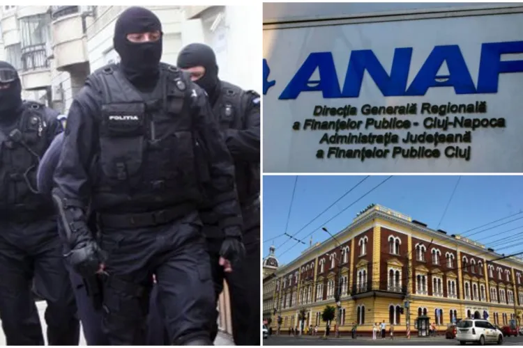 Mascații au descins la ANAF Cluj. Un nou scandal de corupție zguduie instituția, este implicată soția directorului Câmpan