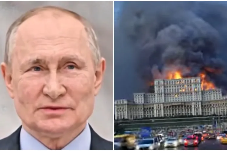 VIDEO. Propaganda rusă, un nou asalt pe Tik Tok. Video deep fake cu Vladimir Putin și Casa Poporului în flăcări. Fanii Călin Georgescu aplaudă