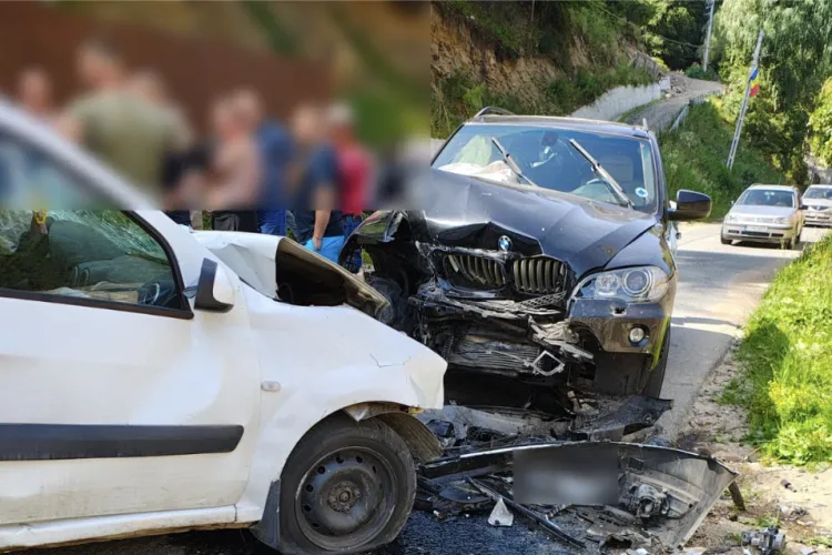 Accident șocant în Cluj-Napoca! Două mașini s-au ciocnit violent pe Valea Ierii, un bărbat de 37 de ani a ajuns direct la spital FOTO