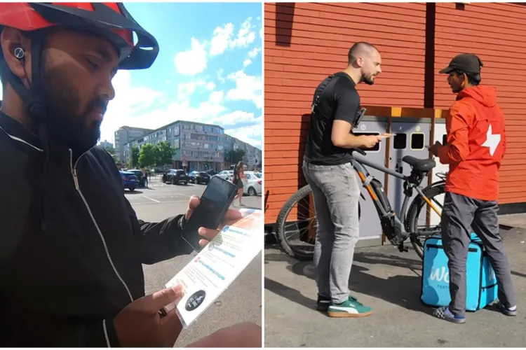 VIDEO. Un clujean cu suflet mare a decis să ajute livratorii de mâncare din Asia. A ieșit pe stradă, înarmat cu răbdare: „Am dat startul campaniei”