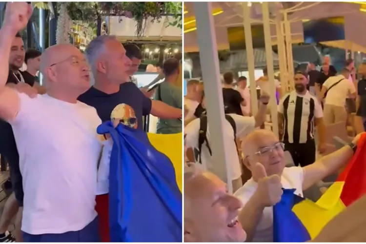 VIDEO. „Ultrasul” Emil Boc a ajuns la Erevan. Primarul a cântat alături de suporterii Universității Cluj: „Iar în Europa!”