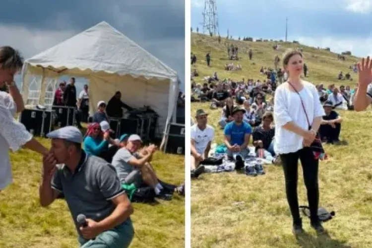  Pe Muntele Găina, un tânăr și-a schimbat destinul! A cerut-o de soție în văzul tuturor. Imagini ce au uimit o țară întreagă 