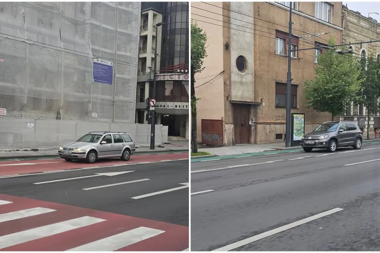 Șoferii clujeni, enervați de rătăciții din alte județe care circulă pe banda dedicată autobuzelor: „Busuri noi în Cluj”